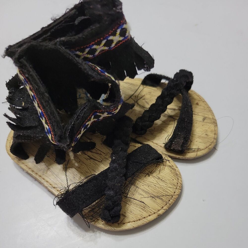 TongYouYuan Shoe Girls NB to 6 Months Hook and Loop Comfort Boho Fringe Sandals